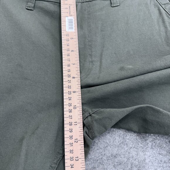 Eddie Bauer Men’s Canvas Utility Stretch Pants, Green, Size 36x32 - Picture 6 of 13